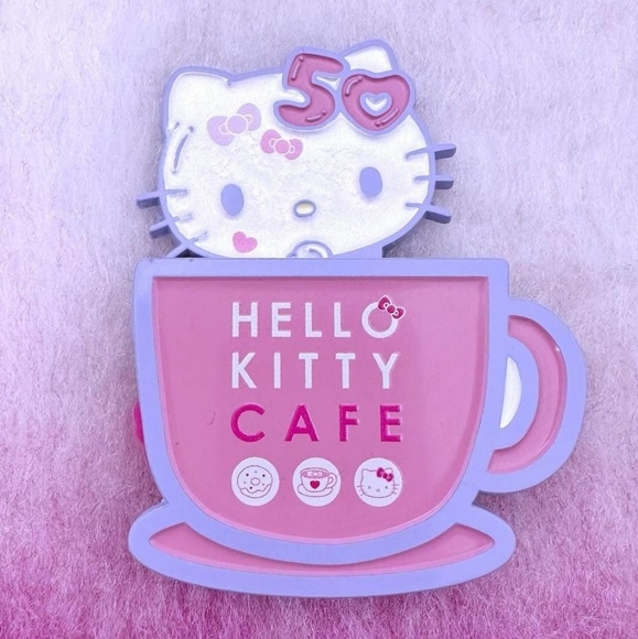 Hello Kitty Cafe 50th Anniversary Pin - Picture 1 of 5
